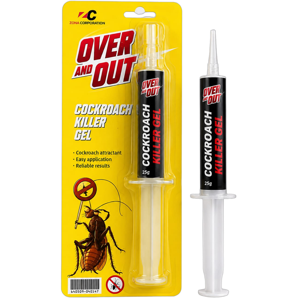 Over & Out® Cockroach Gel