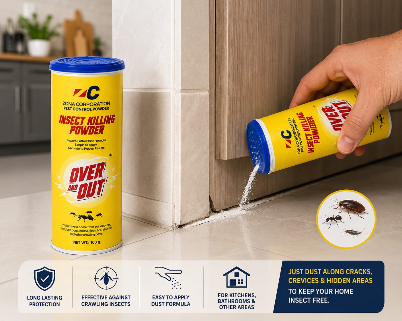 Over & Out® Insect Killing Powder
