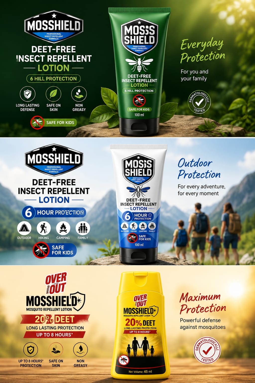 MosShield® DEET 20% Insect Repellent Lotion