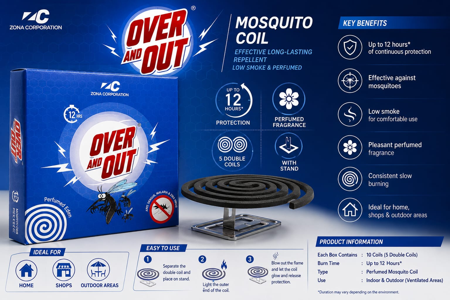 Over & Out® Mosquito Coils