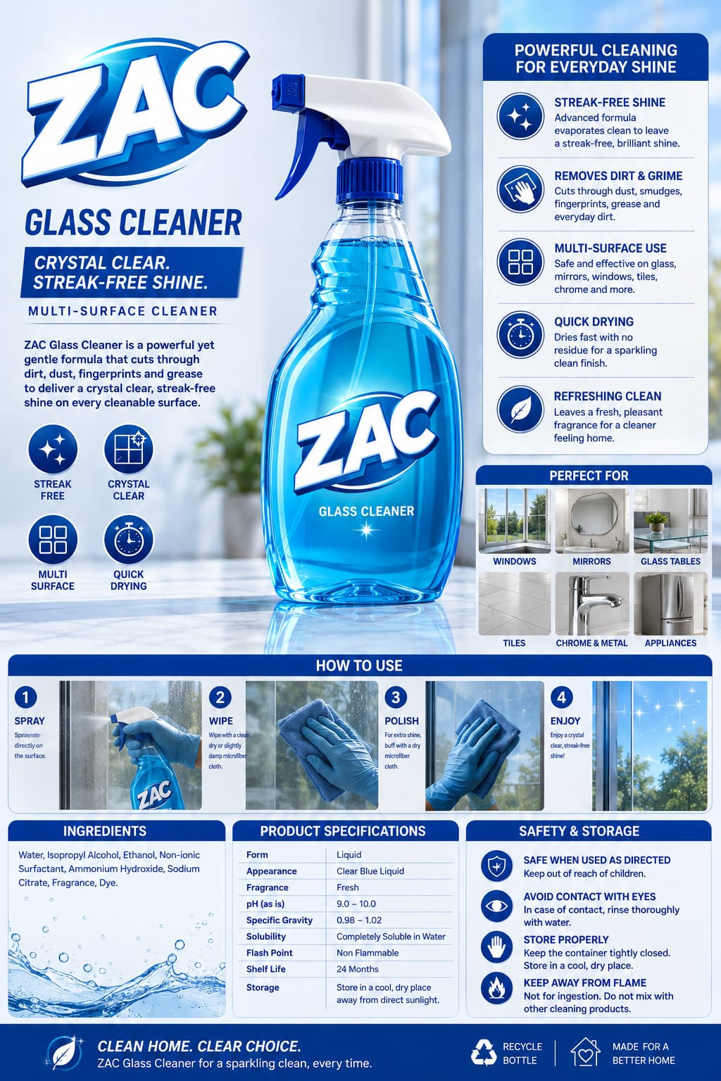 ZAC™ Glass Cleaner