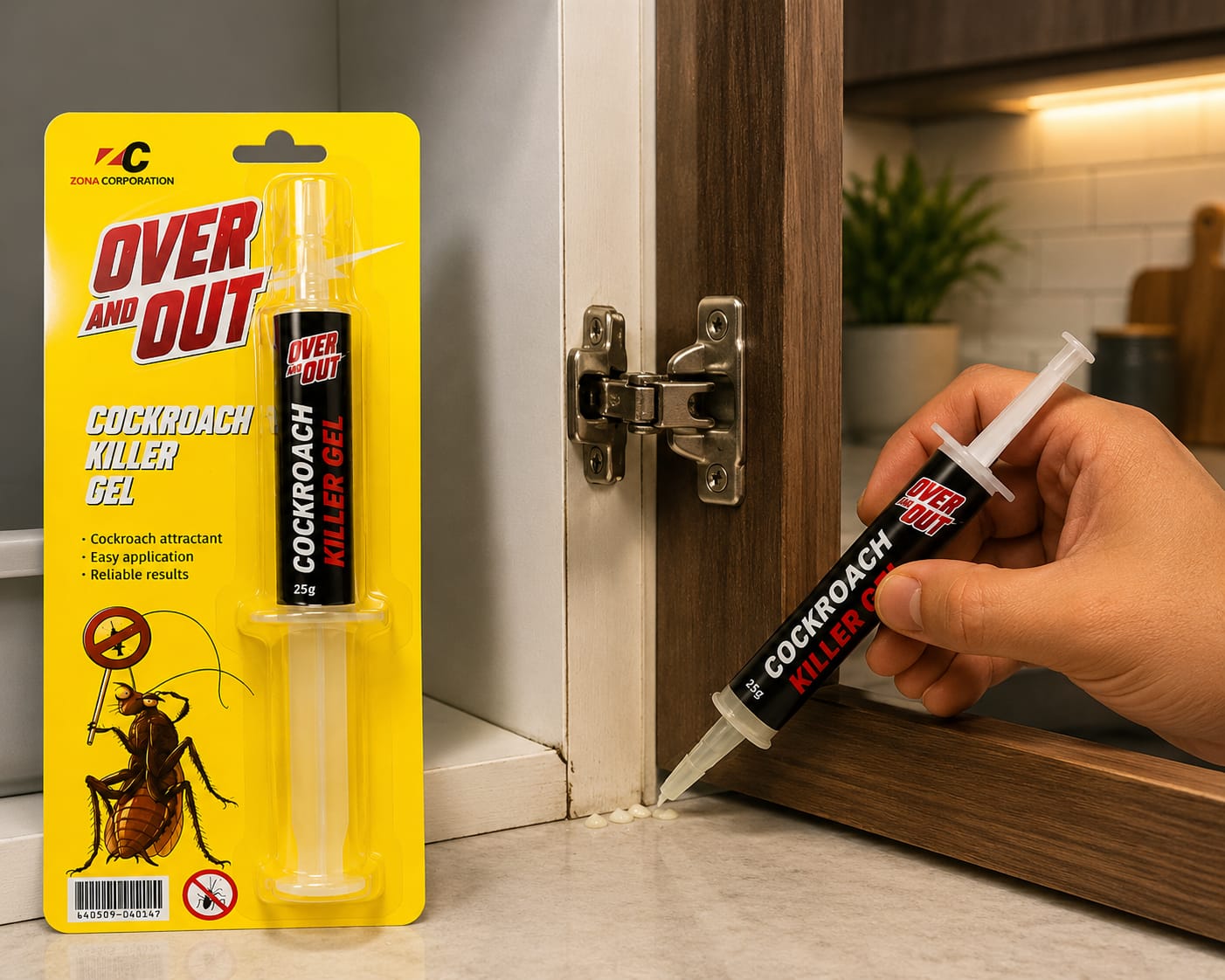 Over & Out® Cockroach Gel