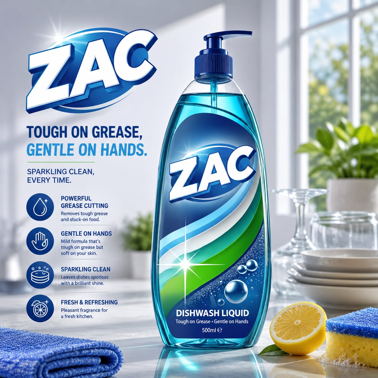 ZAC™ Liquid Dishwash