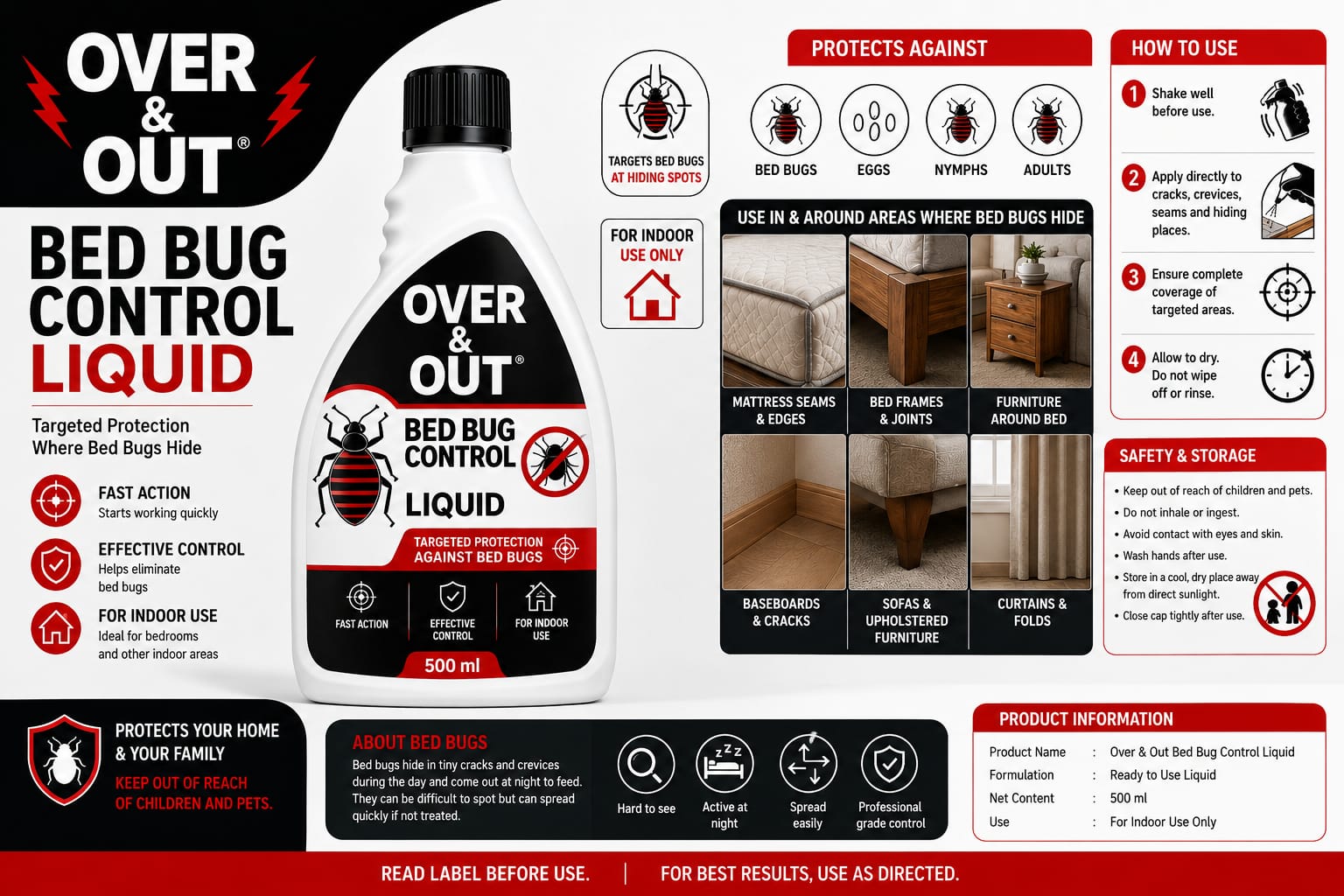Over & Out® Bed Bug Slayer