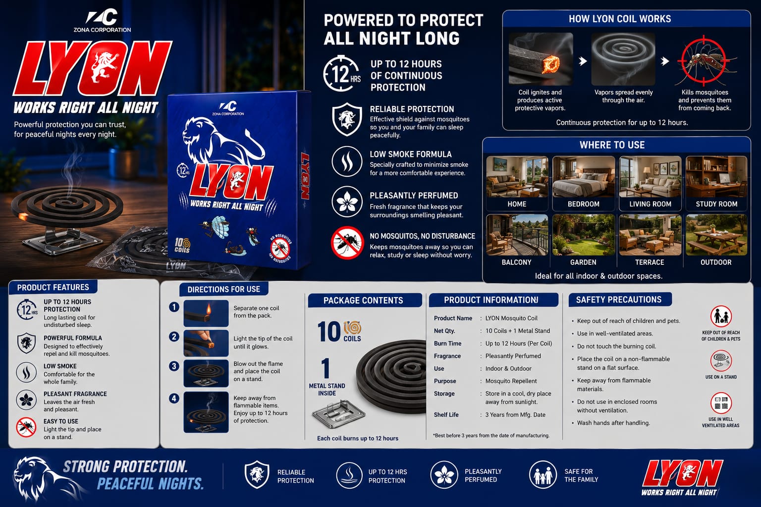 Over & Out® Mosquito Coils