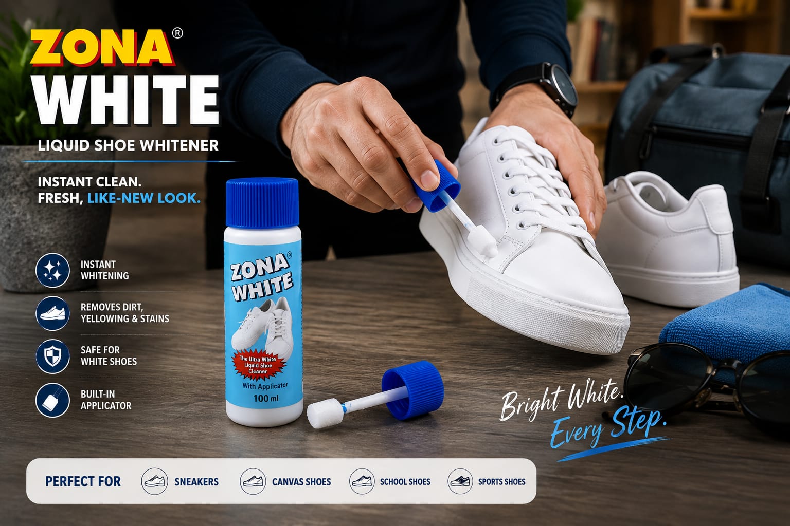 Zona® White Shoe Polish
