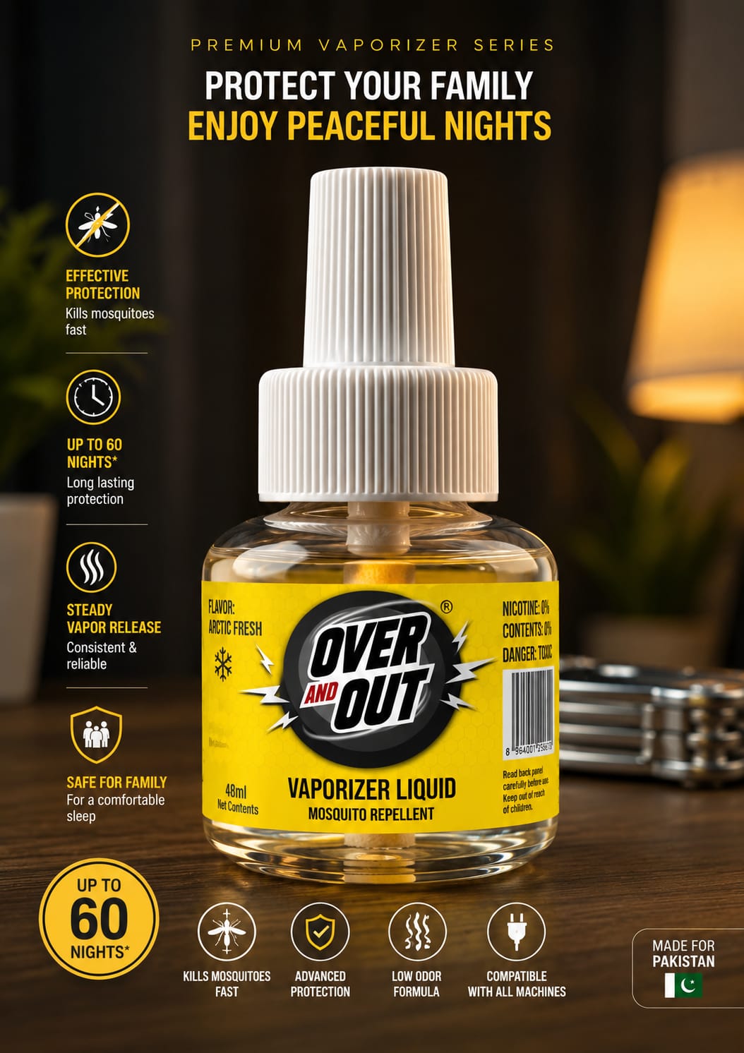 Over & Out® Mosquito Vaporizer