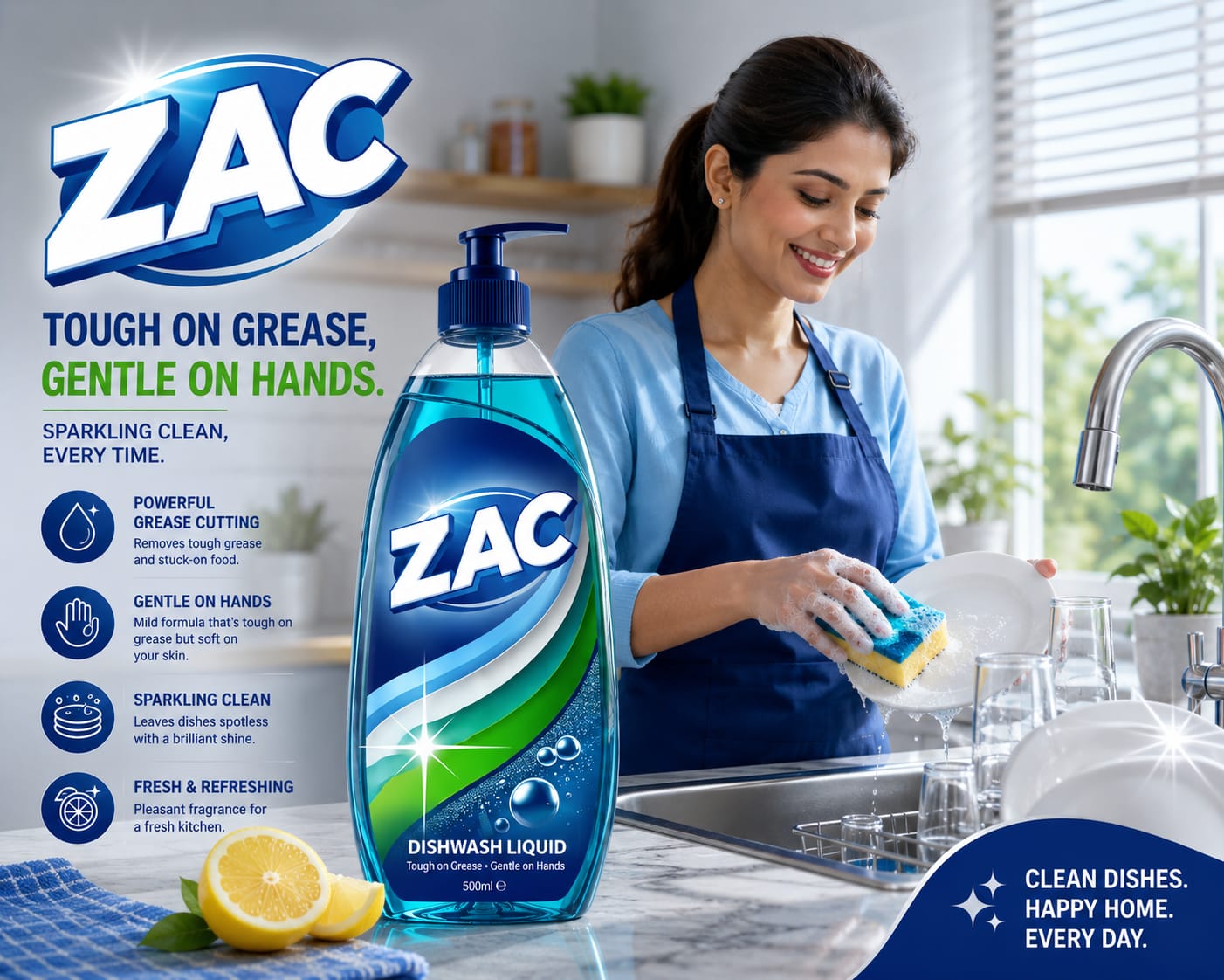 ZAC™ Liquid Dishwash