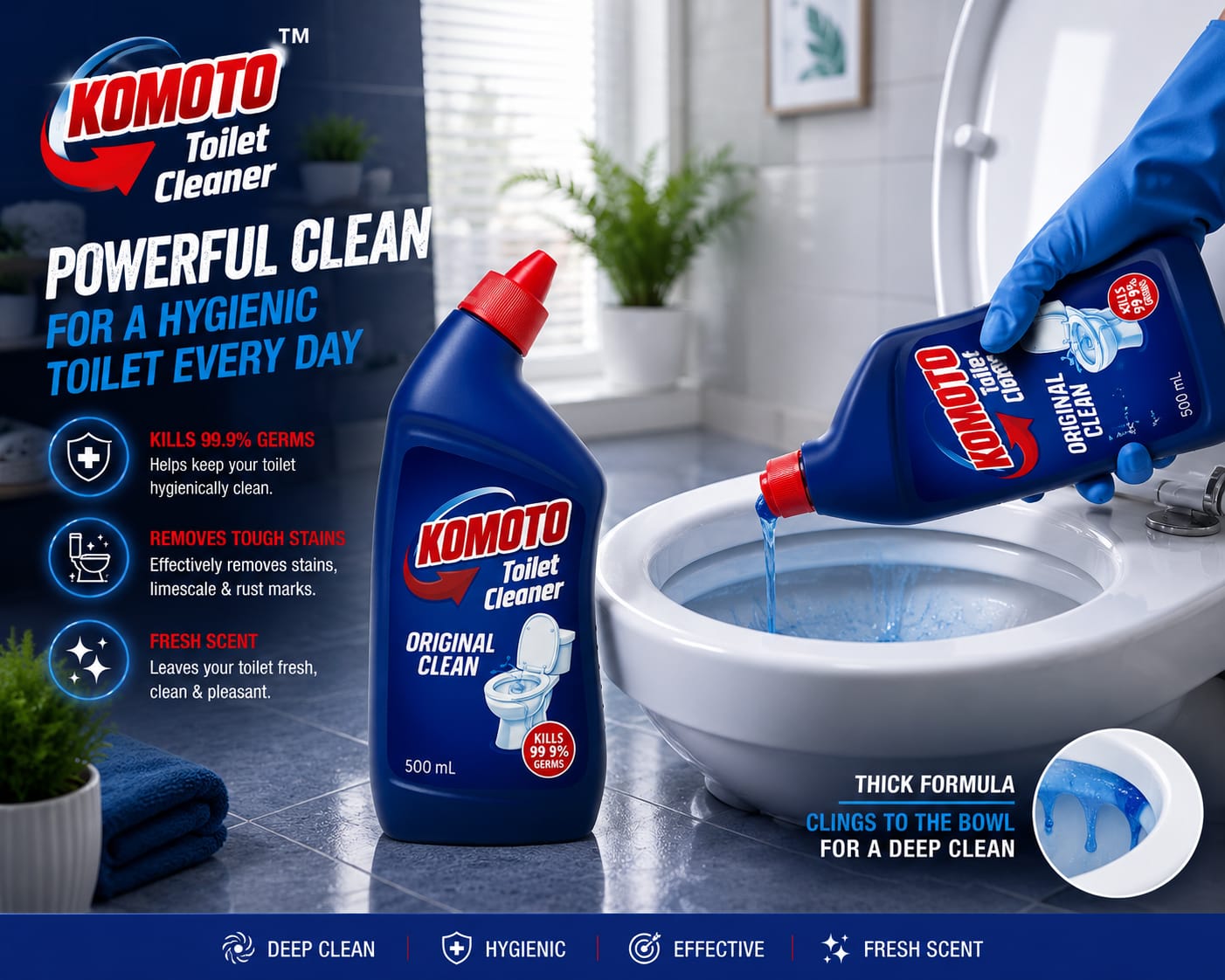 Komoto® Toilet Bowl Cleaner