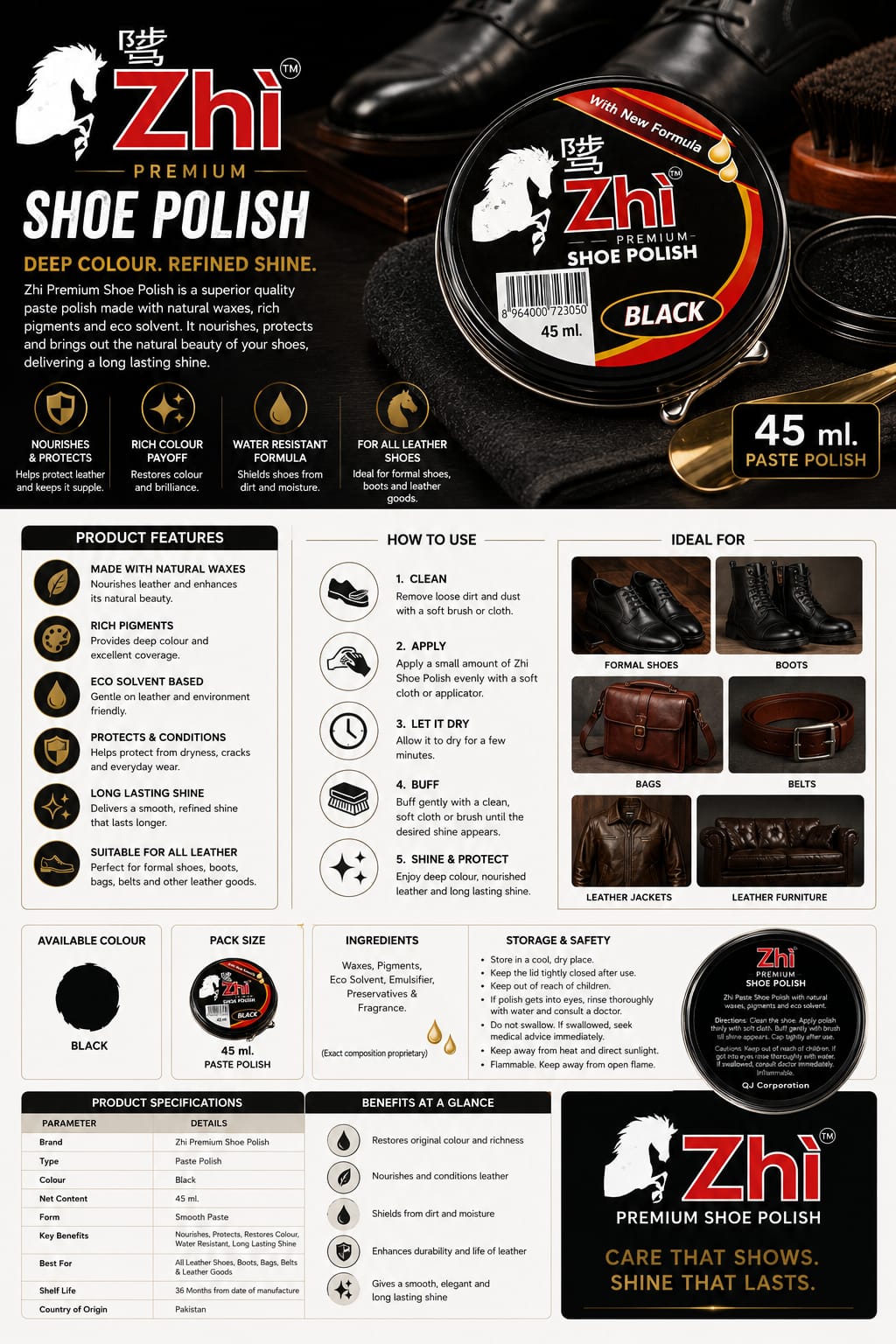 Zhi® Shoe Polish